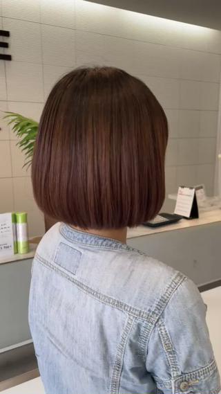 ショート カラー パーマ 髪質改善、癖毛直し 縮毛矯正が得意のヘアスタイル