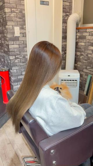 ロング カラー 東心斎橋☆豆柴 🐾倶楽部のヘアスタイル