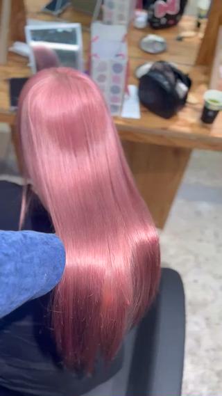 ロング 💖艶ハイトーン髪質 改善💖ケンシンのヘアスタイル