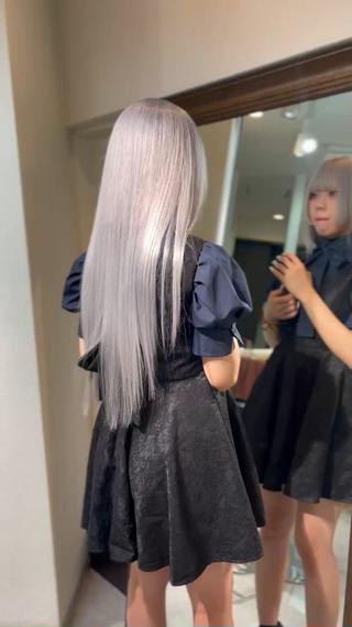 ロング カラー 💖艶ハイトーン髪質 改善💖ケンシンのヘアスタイル