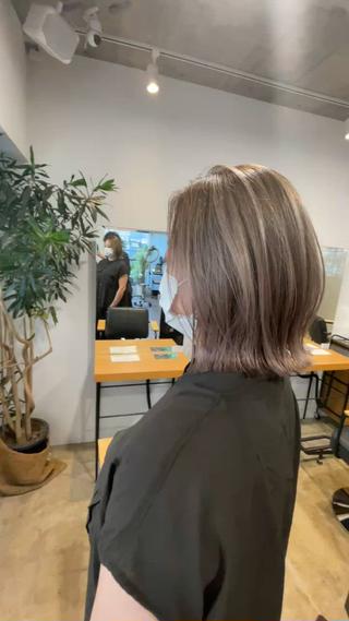 ミディアム 【白髪ぼかし】 愛甲竜佑のヘアスタイル