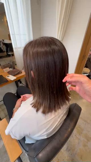 ミディアム 【白髪ぼかし】 愛甲竜佑のヘアスタイル