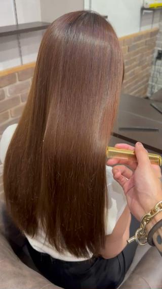 最先端酸熱ストレート　髪質改善　ドライのみ 