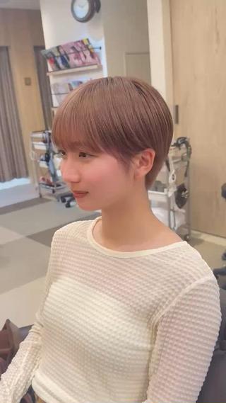 ショート 【ショート/ボブ 丸みショート】深萱のヘアスタイル