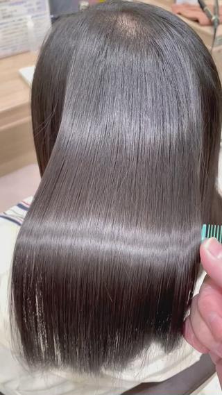 ミディアム 髪質改善/美髪矯正 マネージャー福永のヘアスタイル