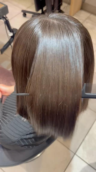 ドライヤーで乾かしたのみの仕上がり☆