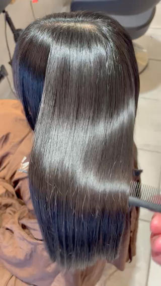 ドライヤーで乾かしたのみの仕上がり☆