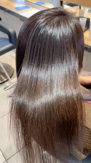 ドライヤーで乾かしたのみの仕上がり☆