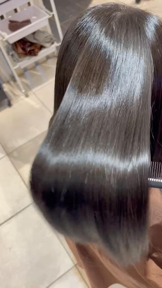 ドライヤーで乾かしたのみの仕上がり☆