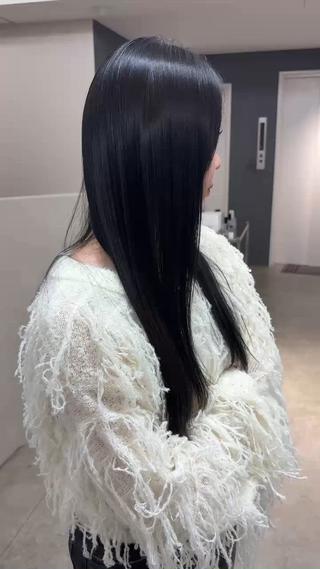 ロング 💎髪質改善/縮毛 矯正/寺西紗友望💎のヘアスタイル