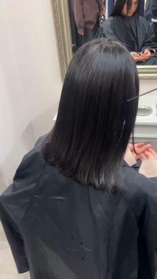 ミディアム ️🫧髪質改善/縮毛 矯正/寺西紗友望🫧のヘアスタイル