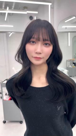 カラー 透明感カラー✨🩵 韓国ヘアkanatoのヘアスタイル