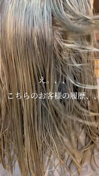 カラー 透明感カラー✨🩵 韓国ヘアkanatoのヘアスタイル