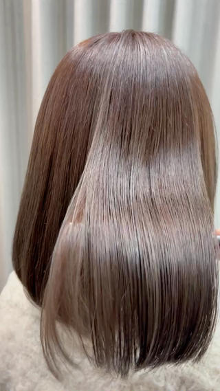 ミディアム カラー 🤍美髪縮毛/髪質 改善/池上夏凜🤍のヘアスタイル