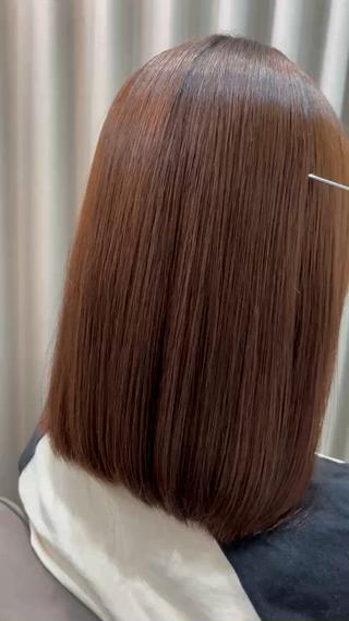 内にまとまる縮毛矯正 