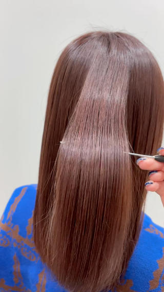 セミロング カラー パーマ 🤍美髪縮毛/髪質 改善/池上夏凜🤍のヘアスタイル