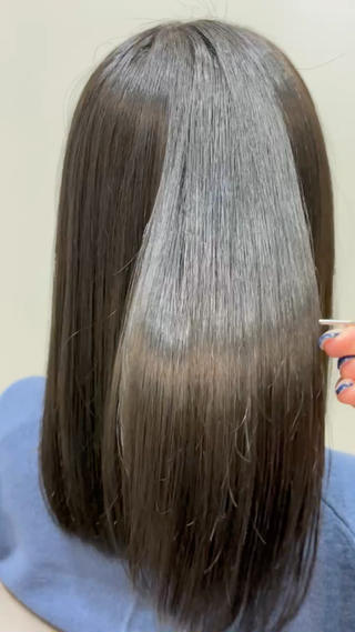 セミロング カラー 🤍美髪縮毛/髪質 改善/池上夏凜🤍のヘアスタイル