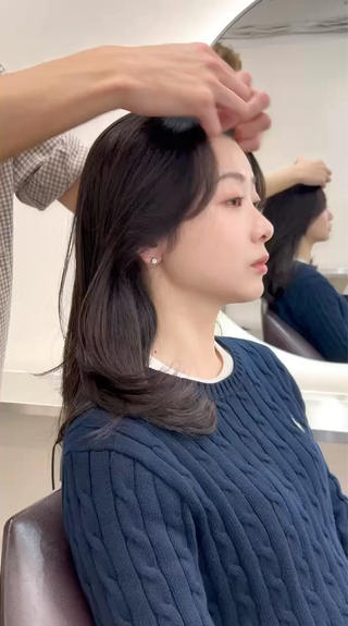 ミディアム カラー ❄️暗髪/透明感❄️ /reyのヘアスタイル