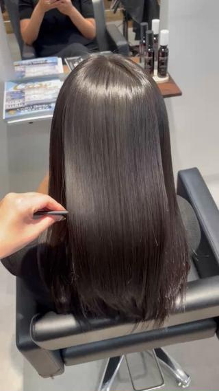 セミロング カラー スタイリスト🌿 熊川愛理/髪質改善のヘアスタイル