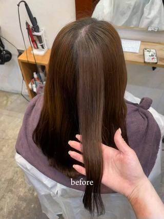 カラー ayane / ロングレイヤーカットのヘアスタイル