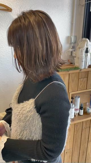 ミディアム ボブ専門店 中島規寿のヘアスタイル