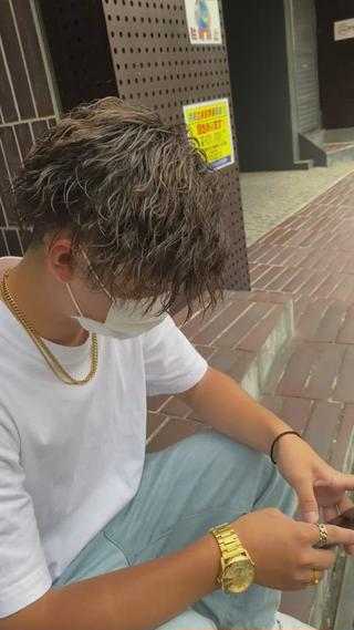 ショート パーマ メンズ Sourire by Tetote 江坂店所属・土畑 博矢のヘアスタイル