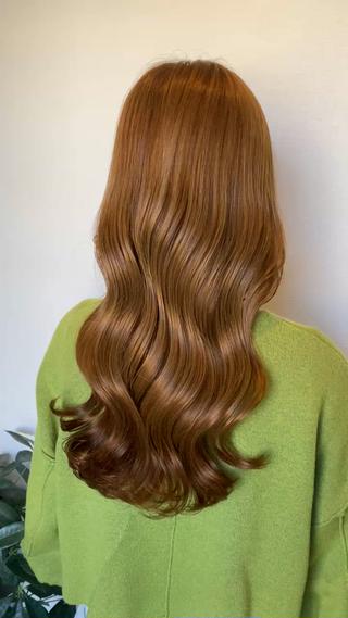 ロング カラー ヘアアレンジ 🎀レイヤーカット/ 艶カラー/ﾕｶ🎀のヘアスタイル