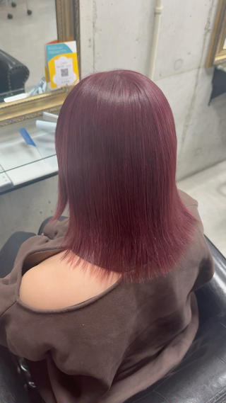ミディアム 🫧透明感🫧ツヤ感 ✨️カラー特化のヘアスタイル