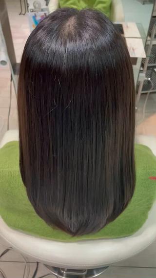 柔らかい質感と艶が売りの施術です！
梅雨前に是非！ 