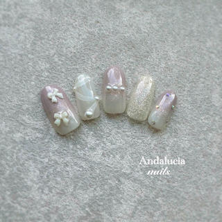 シアーホワイトと落ち着いたくすみピンクカラーの
ネイル♡♡♡
人気のぷるマグにNEWカラーが入荷しました⋆*
リボンでかわいらしさもプラス

アンダルシアネイルズ
　ɴᴜᴀɴᴄᴇ ᴅᴇsɪɢɴ ᝢᝢ ᴀʀᴛ ᴅᴇsɪɢɴ 
　似合わせネイル 𓍯 お任せください

 ˗ˏˋ 美しいフォルムでちゅるんとネイル ˎˊ˗
　にお仕上げいたします♡

𓆸 𓆸 𓆸 𓆸 𓆸 𓆸 𓆸 𓆸 𓆸 𓆸 𓆸 𓆸 𓆸 𓆸 𓆸 