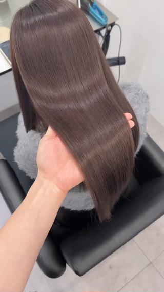 ロング カラー 縮毛矯正×髪質改善 小笠原大樹のヘアスタイル