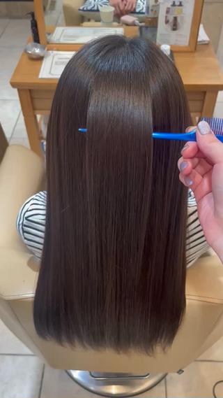 縮毛矯正メニュー人気です 