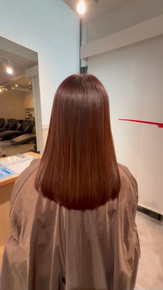 セミロング 髪質改善/髪質改善 メテオカラー/谷本のヘアスタイル
