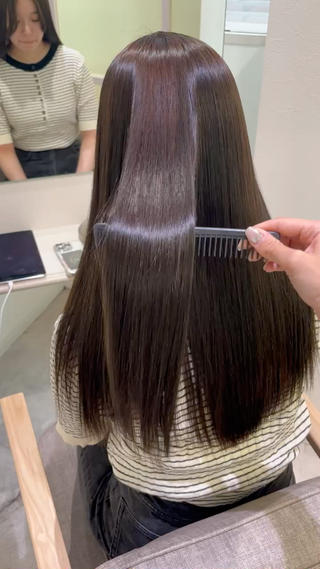 酸性ストレート×カラーで美髪に