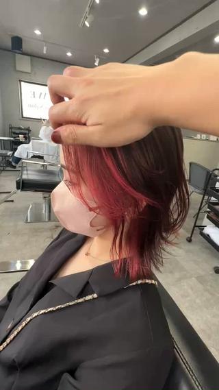 【気に入ったスタイルは「ブックマークする」ボタンを押して、ご来店時ご提示ください】切りっぱなしロブ,抜け感,くせ毛カット,小顔ボブ,ショコラベージュ,ヘムライト,かき上げ,くびれヘア,ミニウルフ,イヤリングカラー,ミニボブ,インナーカラー,アンニュイ 