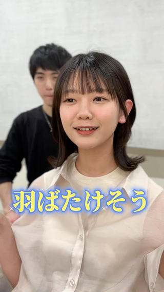 ミディアム 奥野/レイヤーボブ /透明感カラーのヘアスタイル