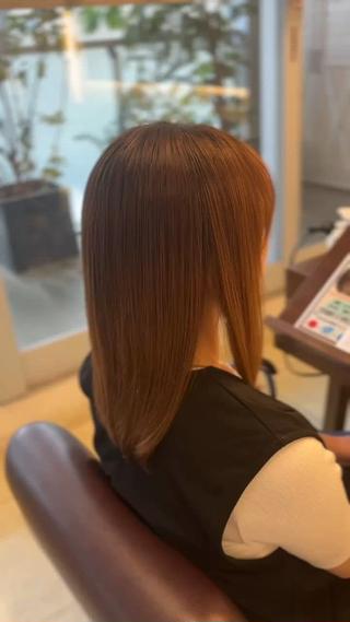 ロング 奥野/レイヤーボブ /透明感カラーのヘアスタイル