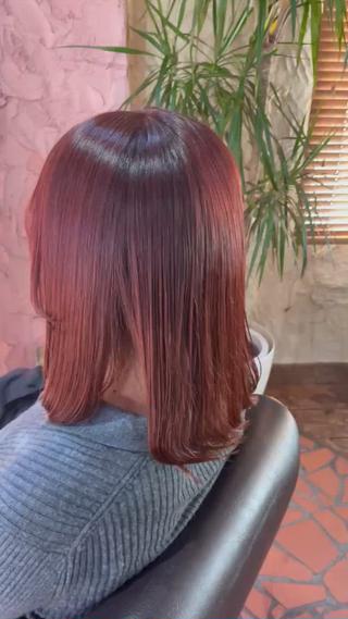 ミディアム カラー 千葉 香奈のヘアスタイル