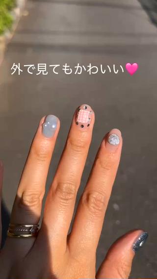 ネイル tsumeya ゆるかわ手描きネイルのネイルデザイン