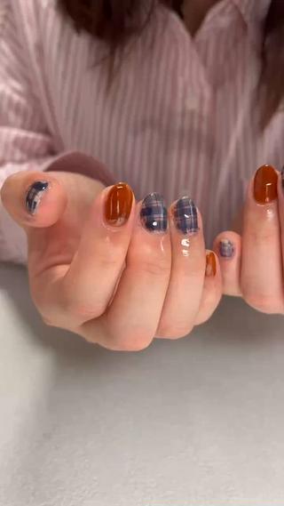 ネイル tsumeya ゆるかわ手描きネイルのネイルデザイン