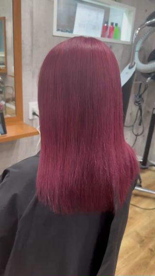 セミロング カラー 髪質改善/ウスイ アイキ/_WHITEのヘアスタイル