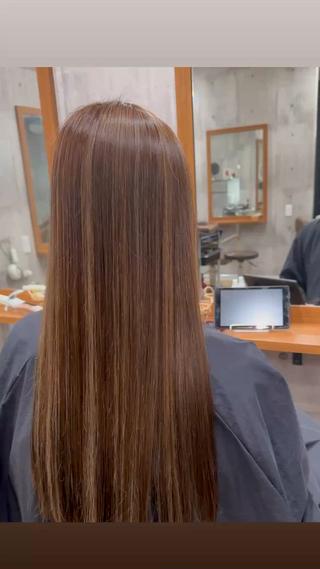 ロング カラー 髪質改善/ウスイ アイキ/_WHITEのヘアスタイル