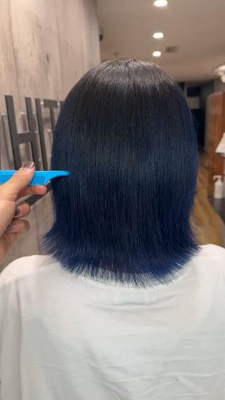 ミディアム カラー 髪質改善/ウスイ アイキ/_WHITEのヘアスタイル