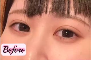 目尻のみカラーエクステ(レッド)+¥550使用
 