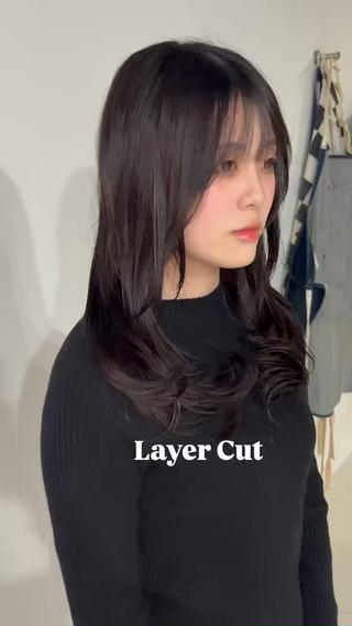 ワンカールで可愛いレイヤーカット 