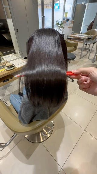 セミロング 美髪ストレート AOYAGIのヘアスタイル
