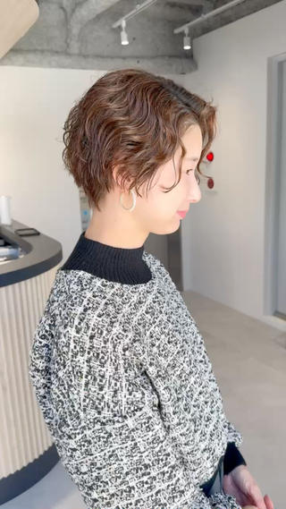 ショート SNSモニター募集！ くせ毛特化/大村のヘアスタイル