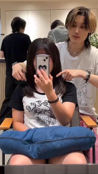 セミロング SNSモニター募集！ くせ毛特化/大村のヘアスタイル