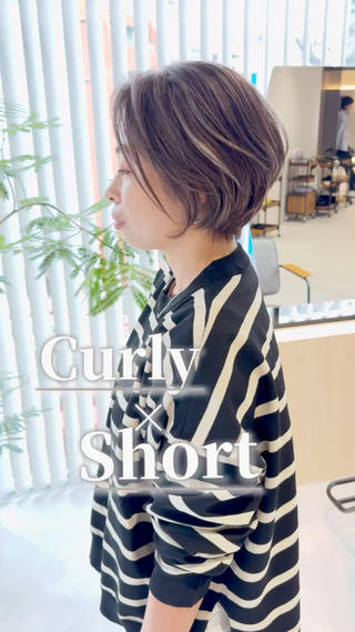 ショート SNSモニター募集！ くせ毛特化/大村のヘアスタイル