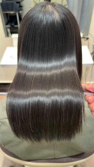 セミロング 髪質改善 艶髪🔵ﾌｾﾅｵﾔのヘアスタイル